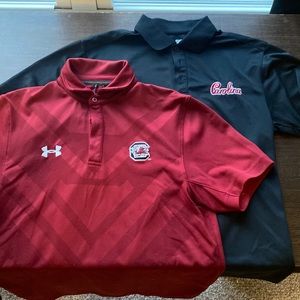 Two USC Carolina gamecocks polos, small!